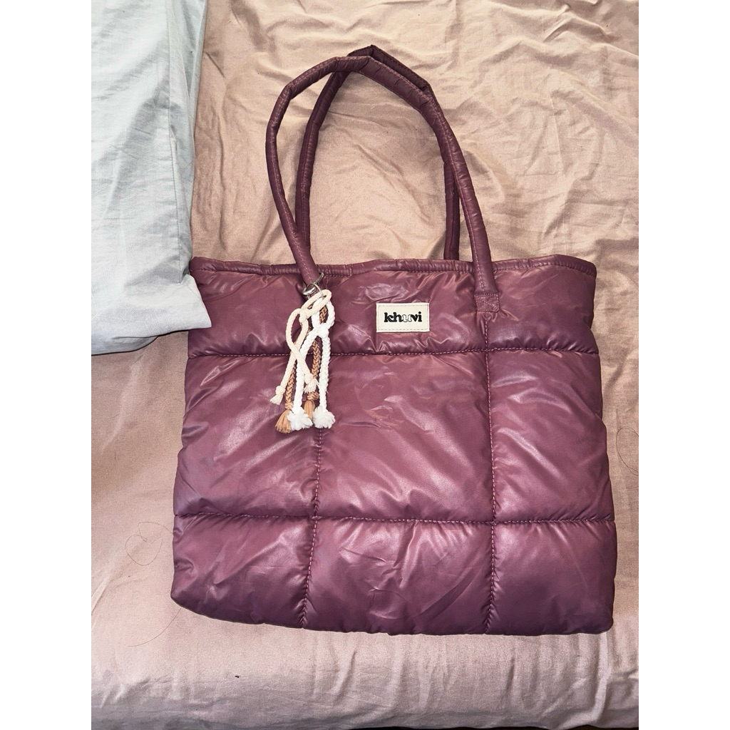 [Preloved] Khuvi Puffy Bag Burgundy