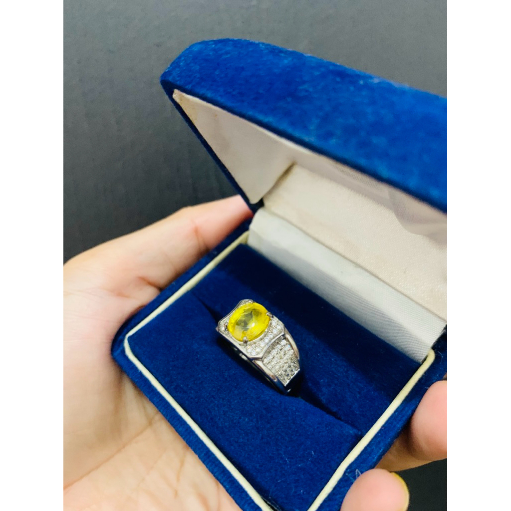 Cincin Cowok Yellow Safir