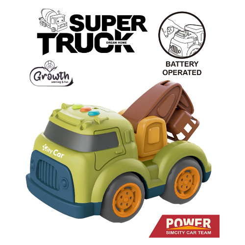 F/W Truck Set (Crane) W/Light, Music G-618-7BA