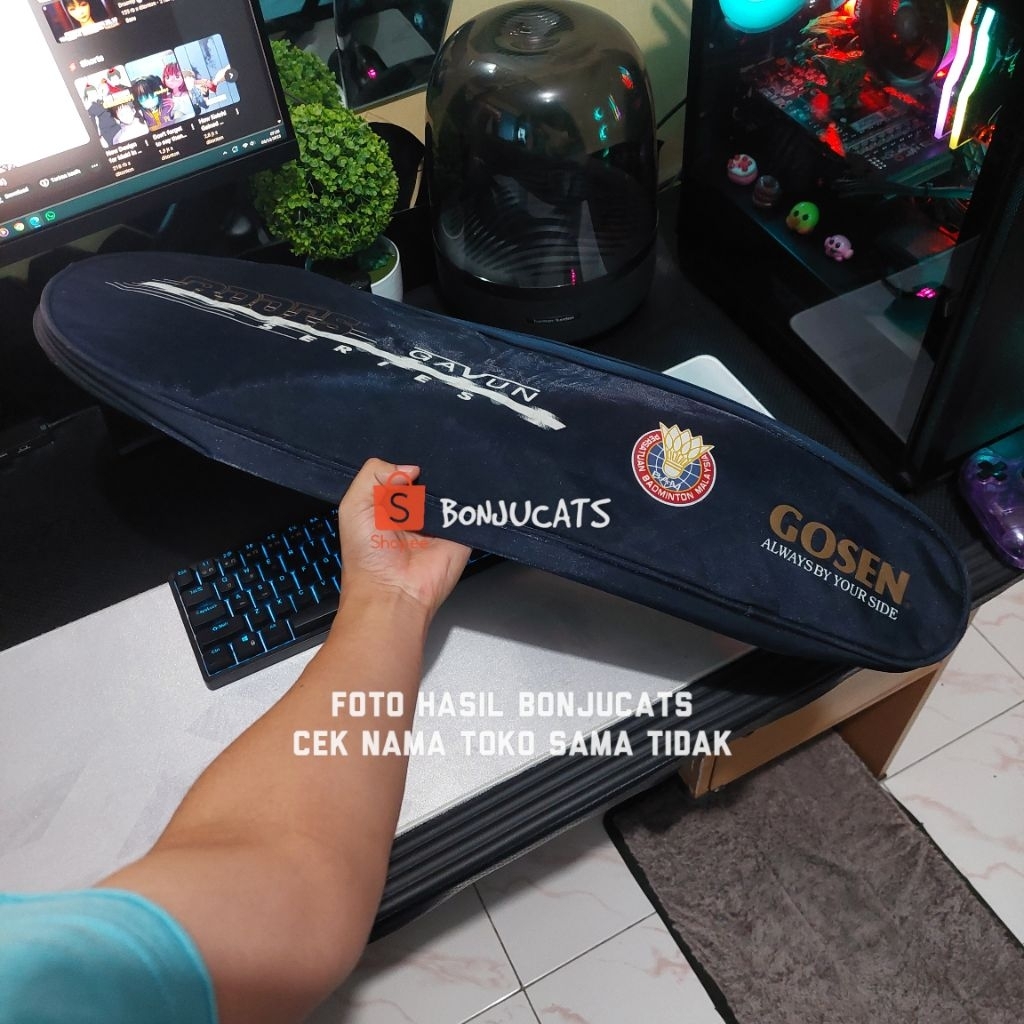 GOSEN Roots Tas Raket Original Sarung raket Badminton Single Capacity