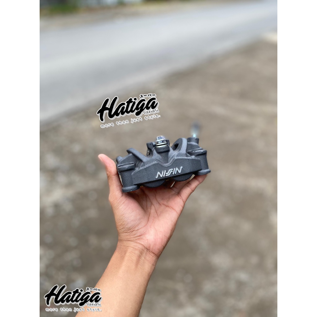 KALIPER NISSIN TWIN AFRICA DARK GREY IMPORT KALIPER 4 PISTON NISSIN TWIN AFRICA