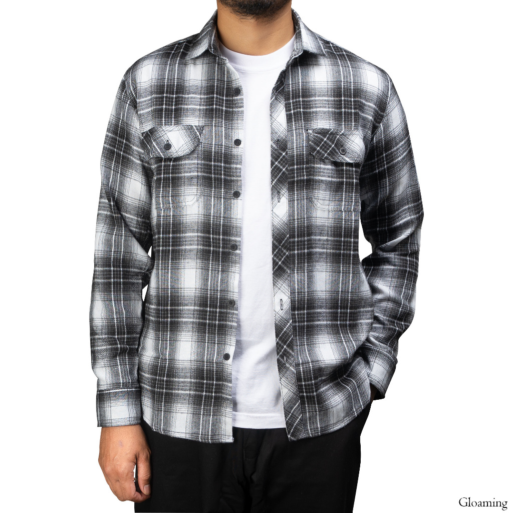 Gloaming Kemeja Flanel Veterano Panjang Floras Pria