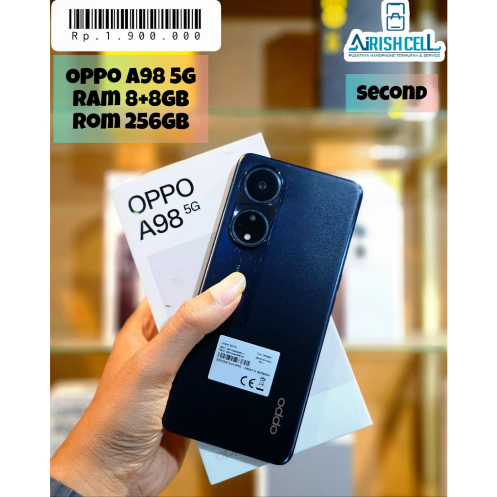 [SECOND] OPPO A98 8/256 (+8 Extended RAM) OPPO A3X 4/128 (+4 Extended RAM) OPPO A77S 8/128 (+8 Exten