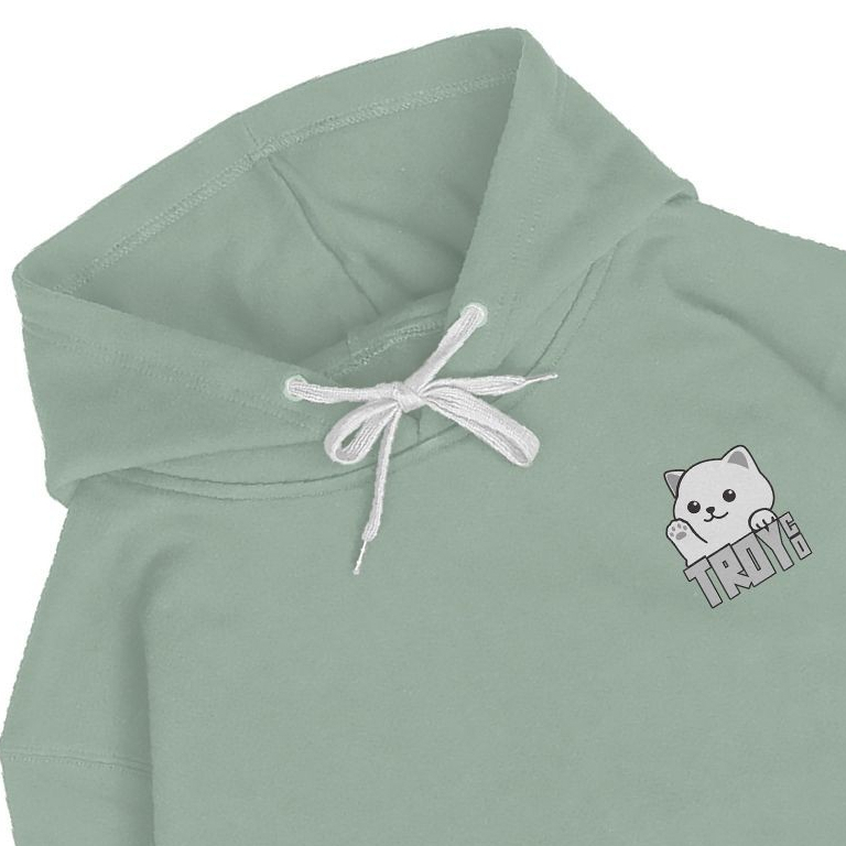 Troy Company Hoodie Green Mint Hey Cute - Jaket Hoodie Hijau Mint KH 2500
