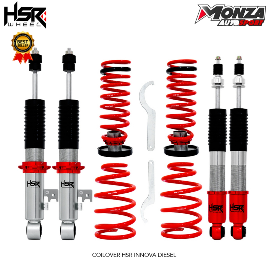 Coilover Profender Hsr Red Front Rear Toyota Innova Diesel
