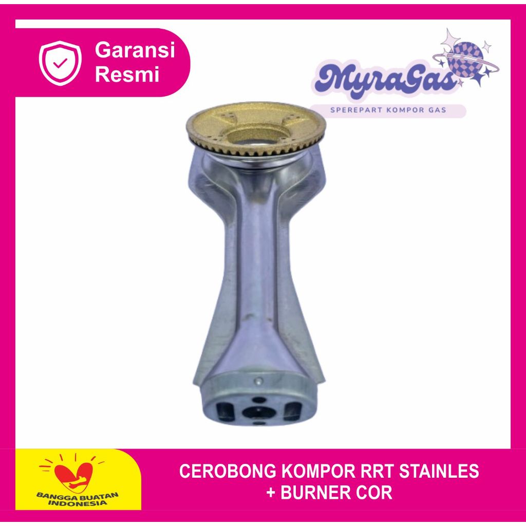CEROBONG KOMPOR RRT STAINLES + BURNER COR