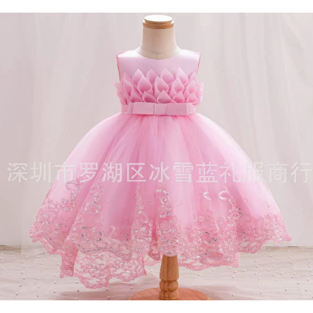 MSS-2025-Gaun  natal anak dress natal anak baju natal anak gaun kembang anak gaun mewah gaun payet d
