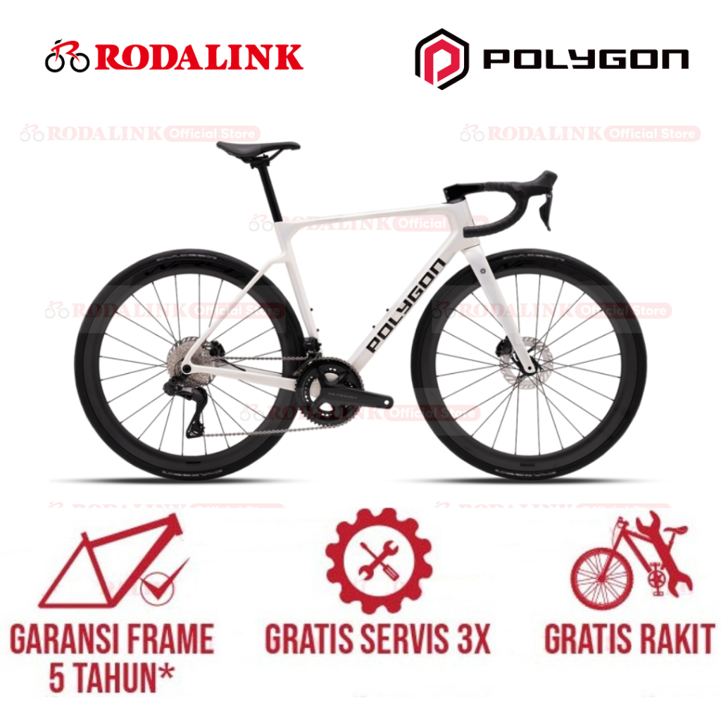 Polygon Sepeda Balap Strattos C8 Di2 – Carbon Endurance All-Round Road Bike With Shimano Ultegra Di2