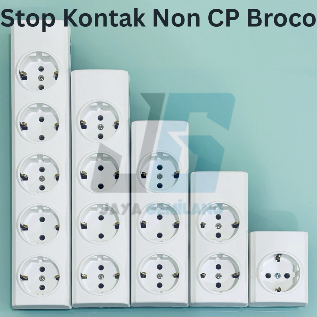 Stop Kontak Terminal Kuningan Colokan 1LB 2LB 3LB 4LB 5LB Lubang Broco Non CP Outbow Tempel Multiple
