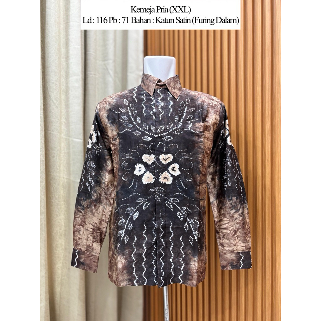 Kemeja Pria S katun satin