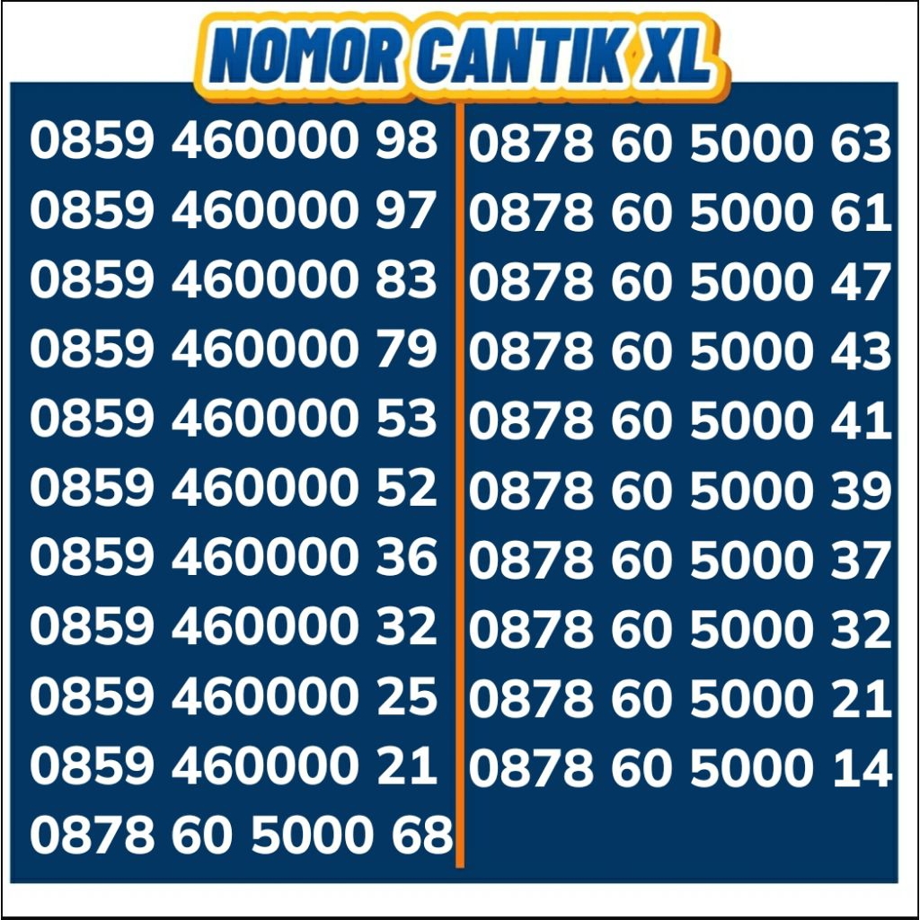 [ TERLARIS ] Nomor cantik xl nomer cantik xl istimewa hoki