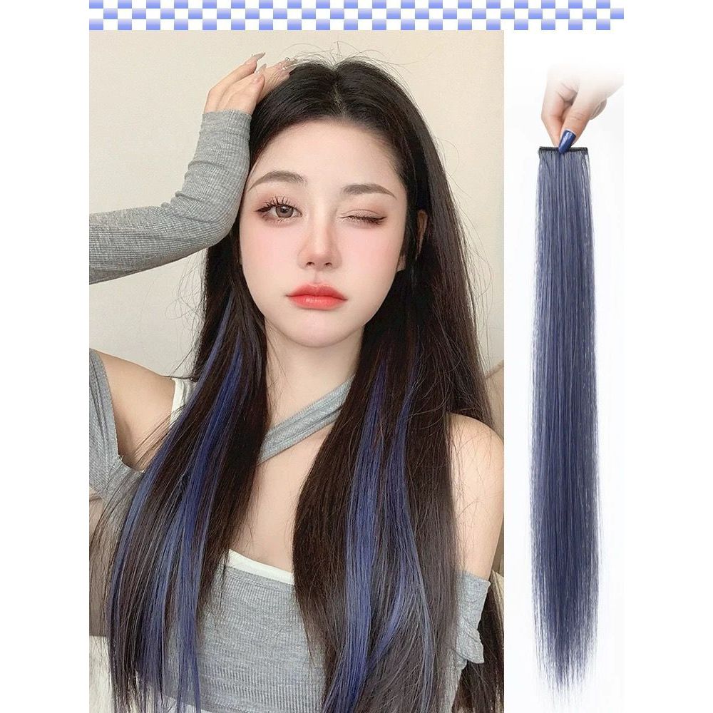 * MKA * Jepitan Pemanjang rambut warna warni / Wig rambut palsu wanita / Wig Jepit Rambut Palsu Luru
