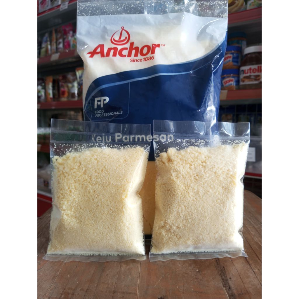Anchor Parmesan grated Repack  | Keju Parmesan Anchor Kemasan Repack 100gr