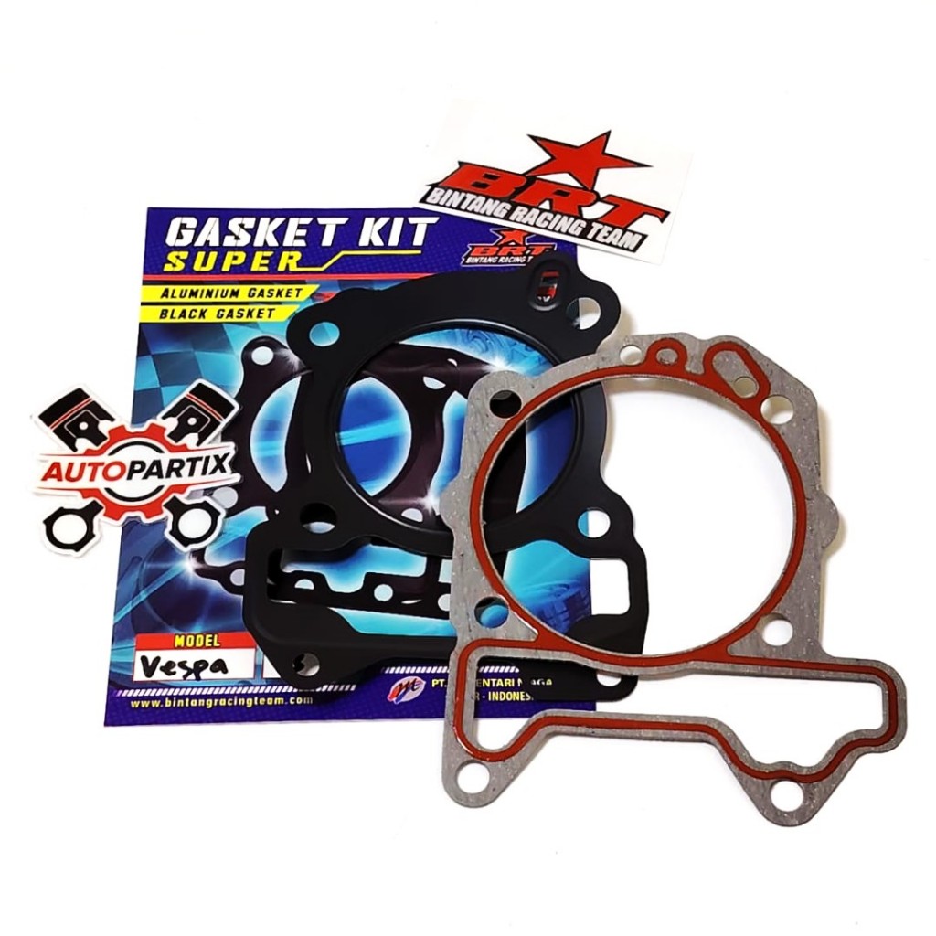 PAKING ATAS BAWAH BRT VESPA 150 VESPA SPRINT 150 V3 63 mm GASKET BRT PAKING BLOK HEAD VESPA 63mm