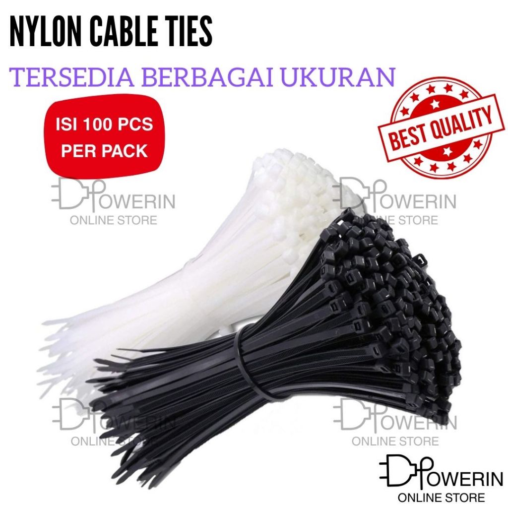 Nilon Kabel Ties 3,6x250 mm / Nylon Cable Tie / Kabel Tie Pengikat Kabel