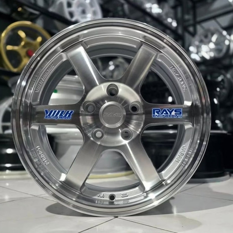 velg mobil ring 16 VOLKRAYS TE37 WARNA POLISH R16 velg racing Grandmax Luxio brv xpander xl7 wrv Inn