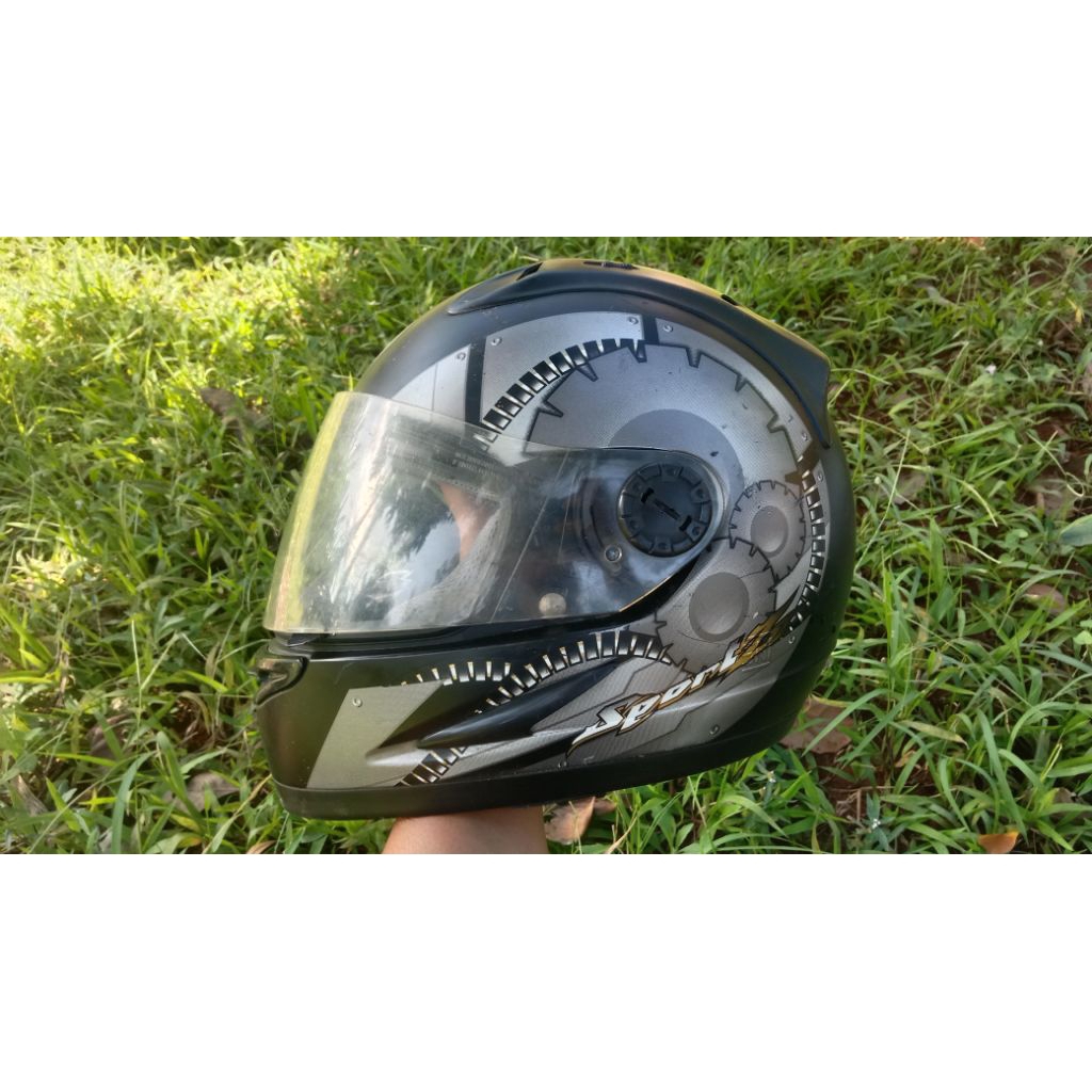 helm fullface full face Yamaha sport z helm Yamaha jadul helm ala ala ARAI helm ARAI custom