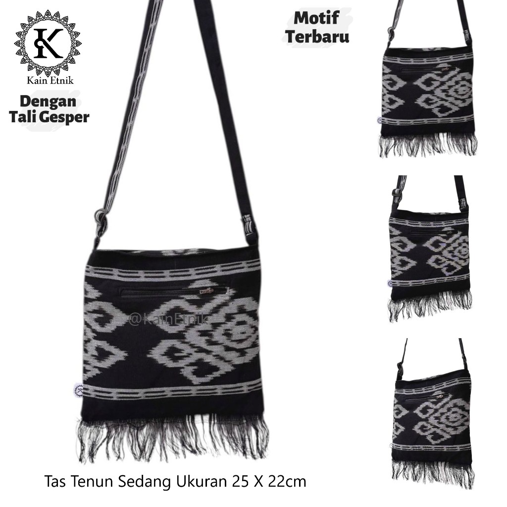 Tas Selempang Tenun Sedang / Tas Tenun Sedang - Kain Etnik