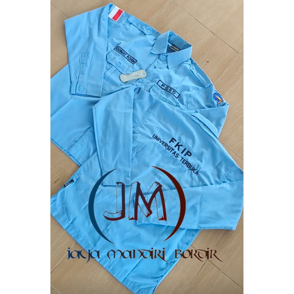 KEMEJA UNIVERSITAS TERBUKA BORDIR || KEMEJA UT BORDIR || KEMEJA FAKULTAS HUKUM ILMU SOSIAL DAN ILMU 