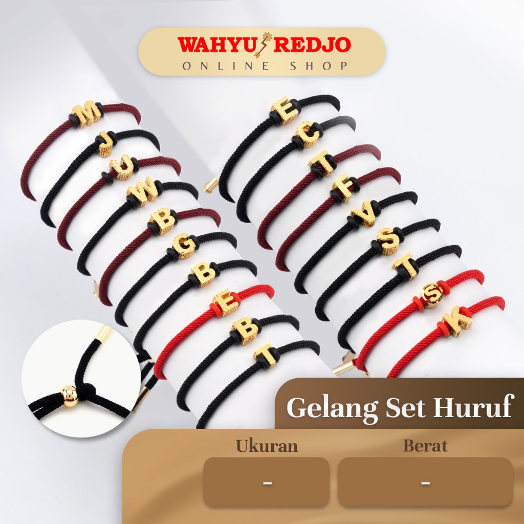 Gelang Emas Huruf 8K Wahyu Redjo