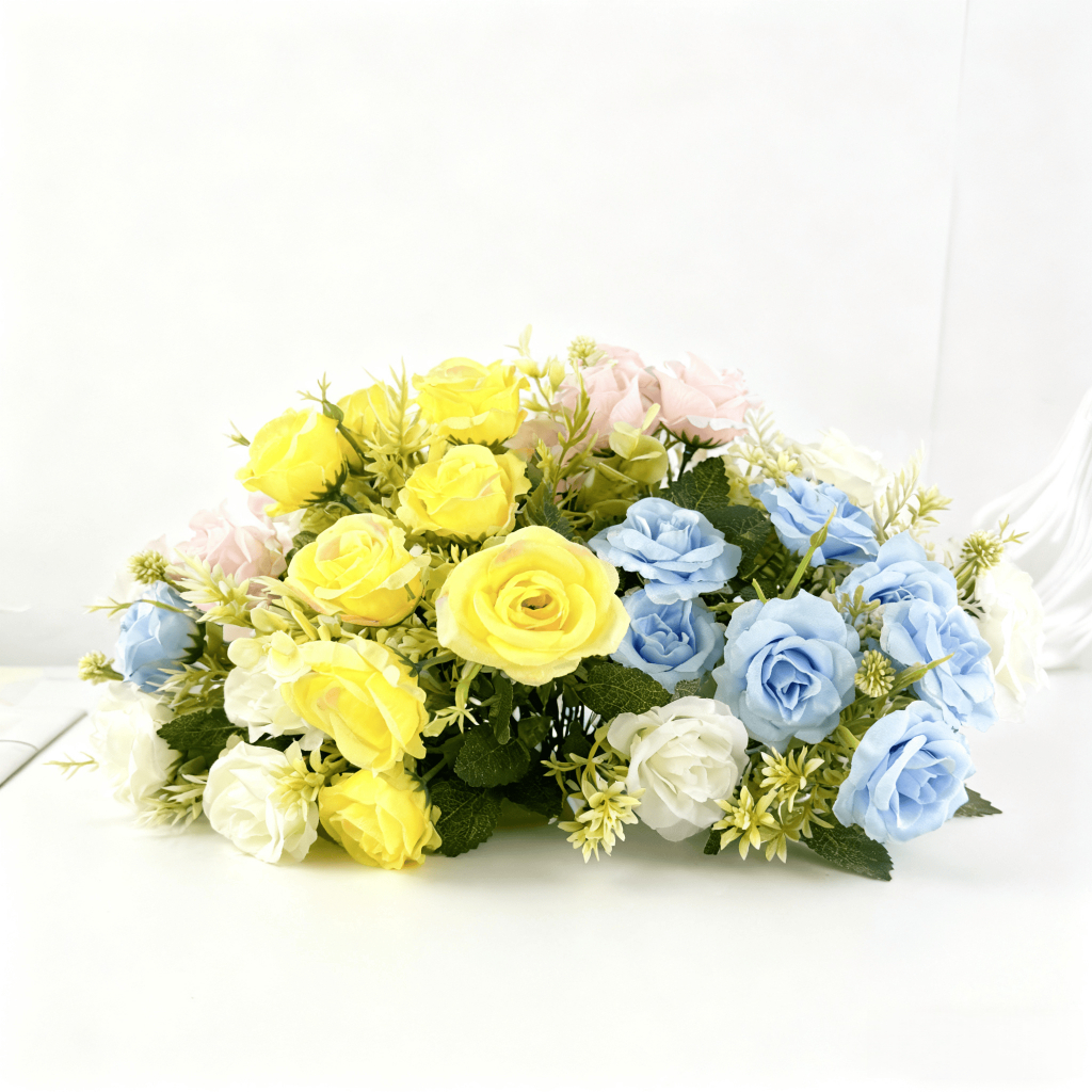 Bouquet Rose Artificial – Bunga Hias Palsu Untuk Dekor Kamar, Meja, Pelaminan, Buket Bunga & Pesta