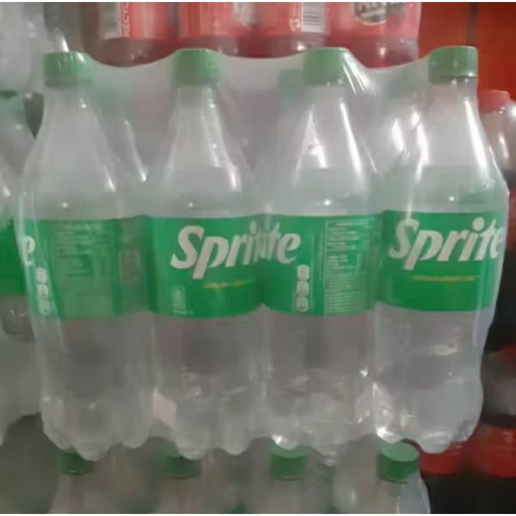 Minuman bersoda Sprit fanta dan cocacola ukuran 1liter/krat