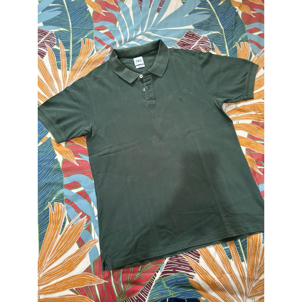 polo shirt pria ZARA (preloved) pemakaian pribadi