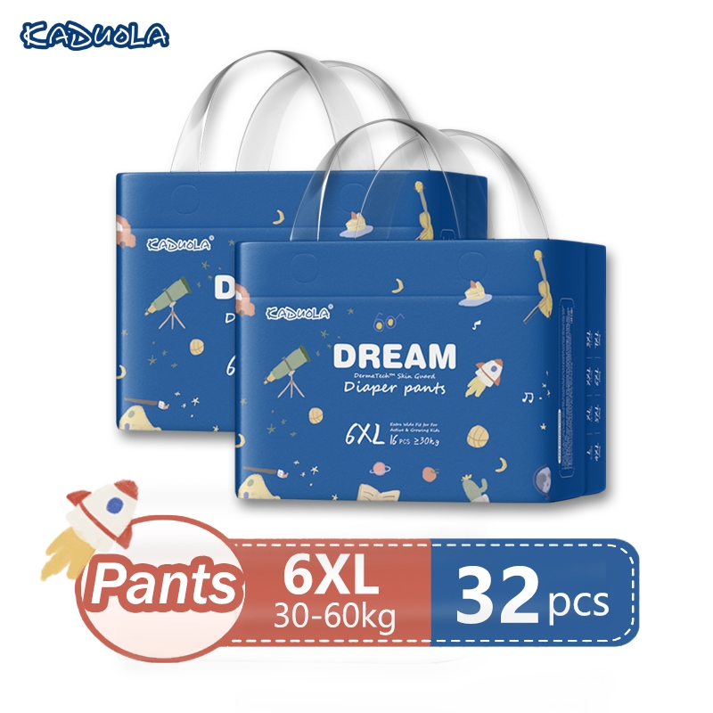 Paket 2 Popok Celana Kardura 6XL untuk Bayi Gemuk Daya Serap Ekstra Besar, Anti Bocor Malam Hari, Ny