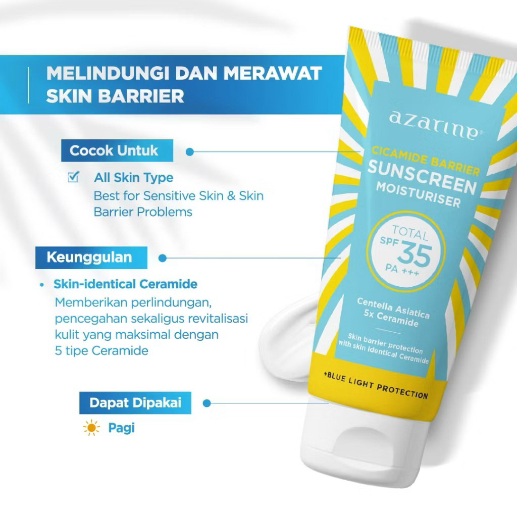 AZARINE CICAMIDE SUNSCREEN | SUSNCREEN MOISTURIZER