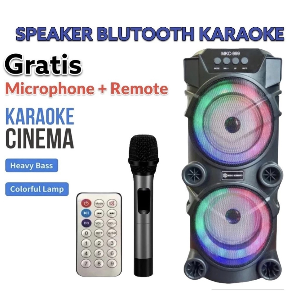 AUDIO BLUETOOTH SPEAKER BASS MKC - KIMISO QS 999 PORTABLE