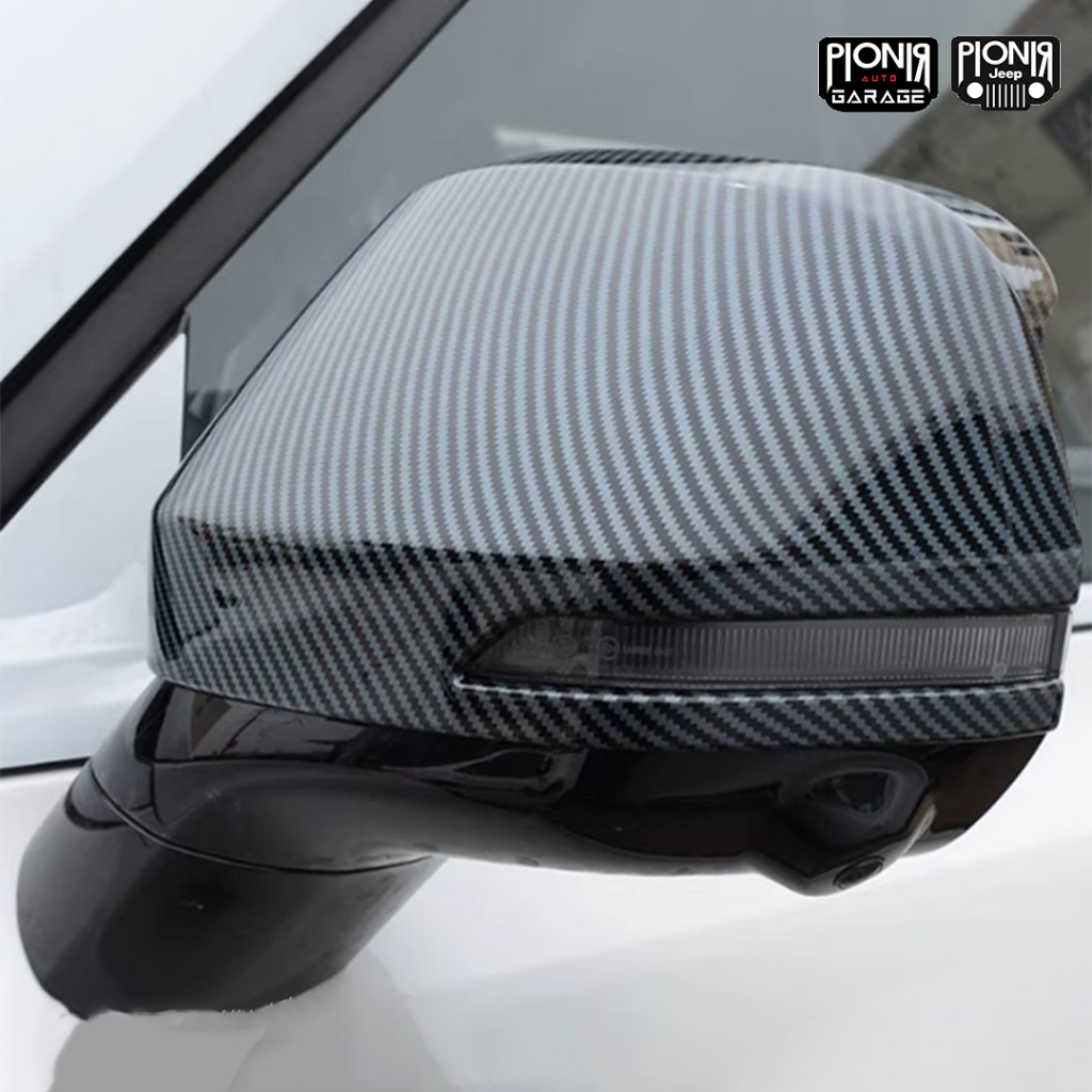 Cover Spion Mobil BAIC BJ30 Motif Carbon | Mirror Cover BAIC BJ30 | Pelindung Spion Mobil BAIC BJ30