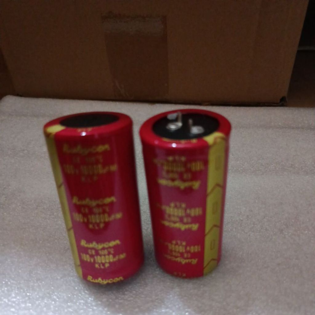 elco Rubycon 10000 100volt merah klp