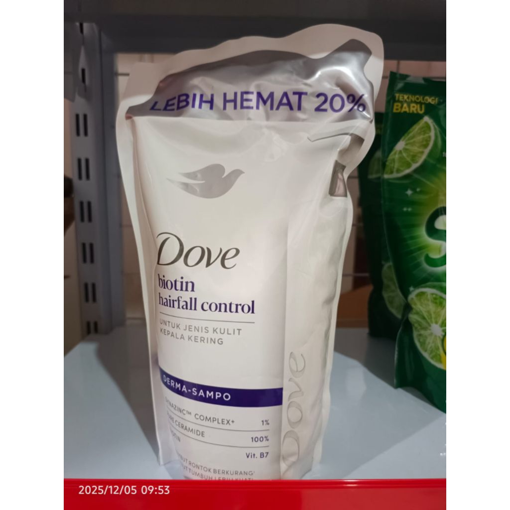 DOVE Shampoo 900ml Pump dan Refill