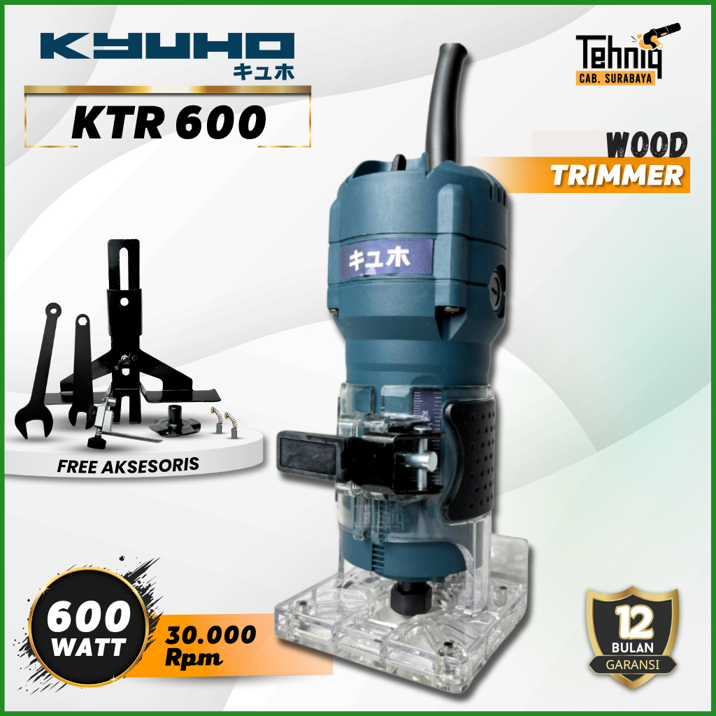 MESIN TRIMMER - PROFIL KAYU KYUHO ROUTER KTR 600 / MESIN SERUT KAYU KYUHO KTR600