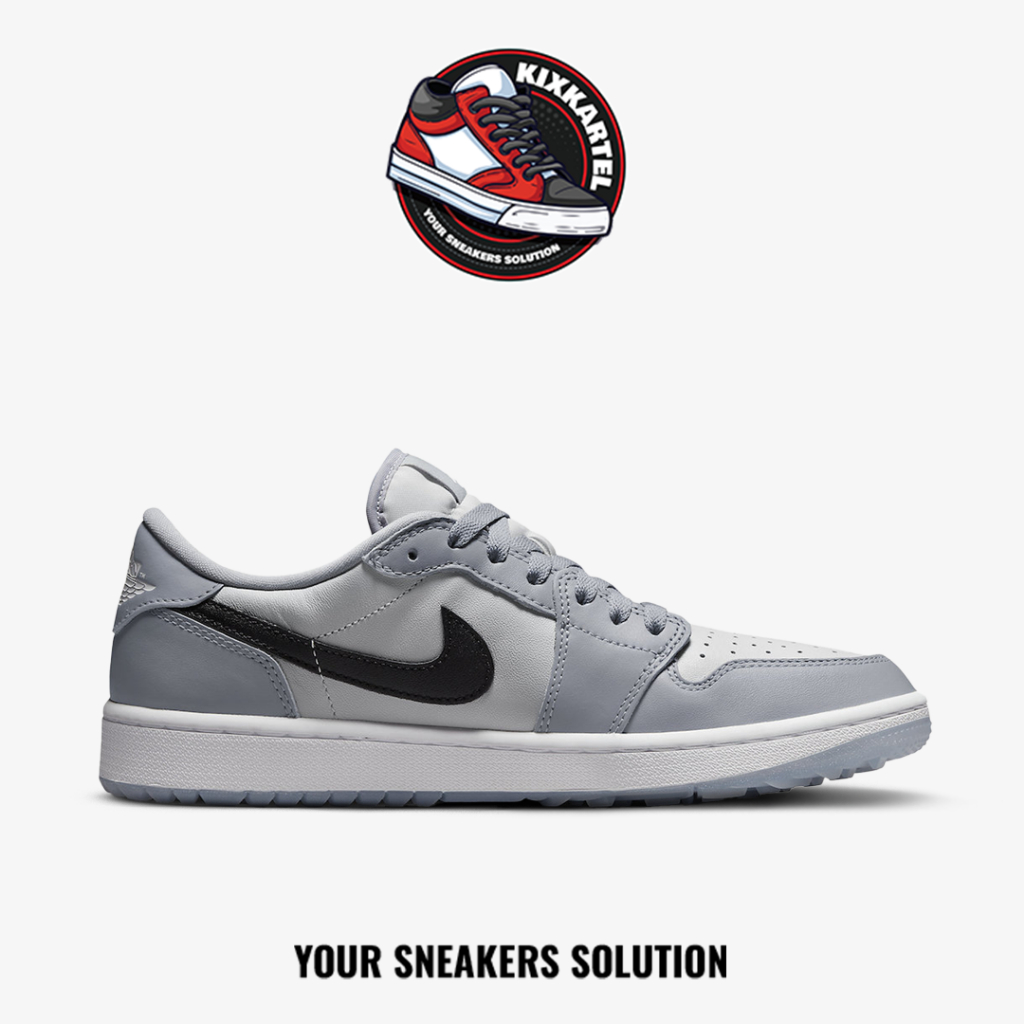 Nike Air Jordan 1 Retro Low Golf Wolf Grey Black Panthom Phantom White Authentic