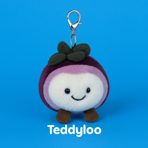 Mangosteen Bag Charm Jellycat Boneka Original Plush Keychain Mangosten Fruit Jellycat Hiasan Tas Gan