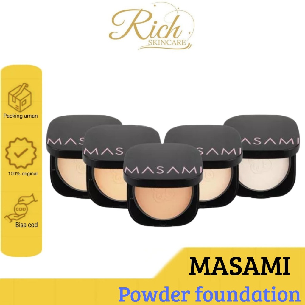 MASAMI Forever Matte Blurring Foundation Powder Compact Powder Bedak Padat Oil Control