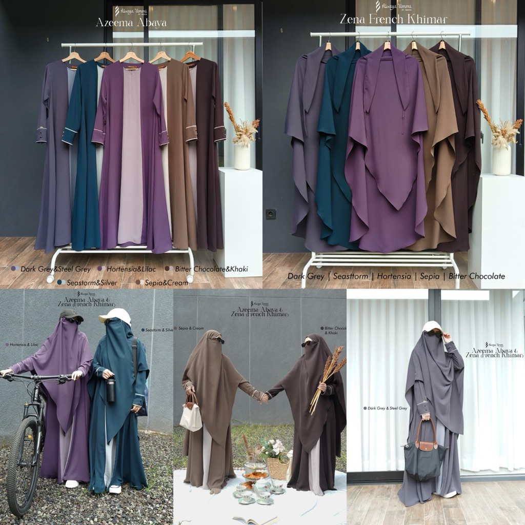 AZEEMA ABAYA DAN ZENA FK BY ABAYA UMMI /MASYA