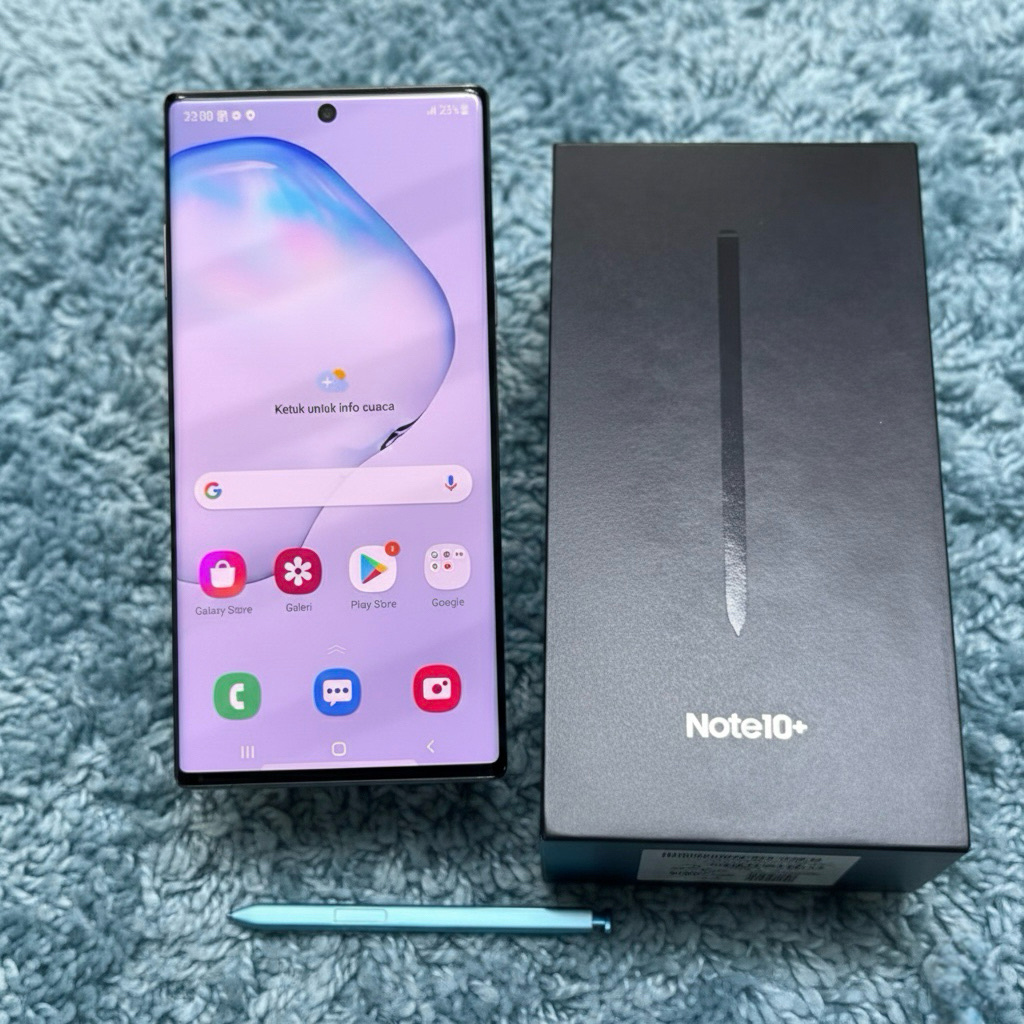 SAMSUNG GALAXY NOTE 10+ RAM 512GB Second Original Ex Garansi Resmi SEIN Murah Kualitas Terbaik / Hp 