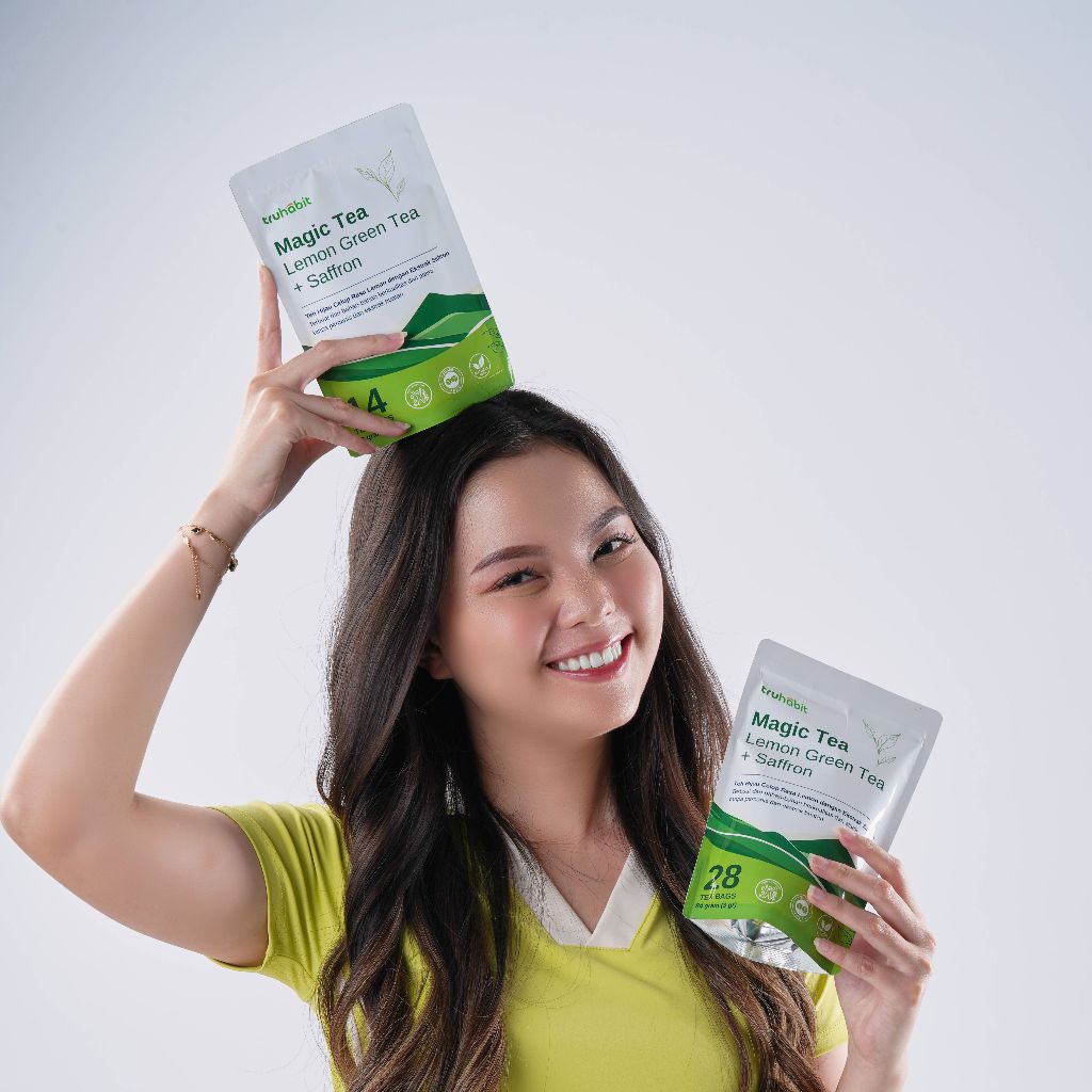 TRUHABIT Magic Slim Tea Isi 14 Bag | Slimming Tea | Teh Hijau Detox dan Diet | Tanpa Pengawet & Gula