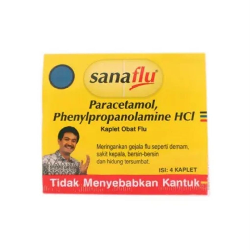 Sanaflu obat flu isi 4 kaplet