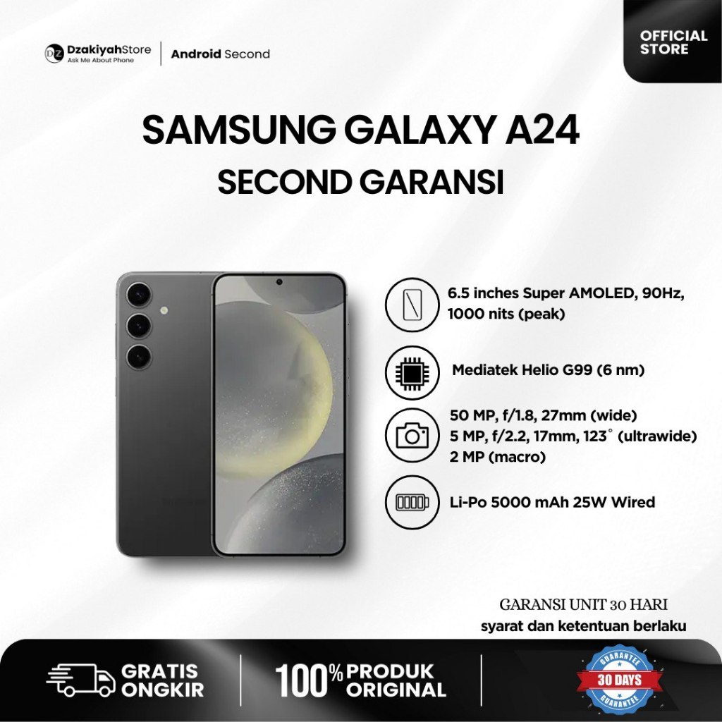 SAMSUNG GALAXY A24 SECOND GARANSI