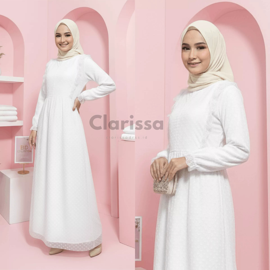 (ADA JUMBO) ZURRA GAMIS LEBARAN DRESS PESTA  MAXY GAMIS TILE POLKADOT GAMIS BRUKAT GAMIS SYARI WANIT