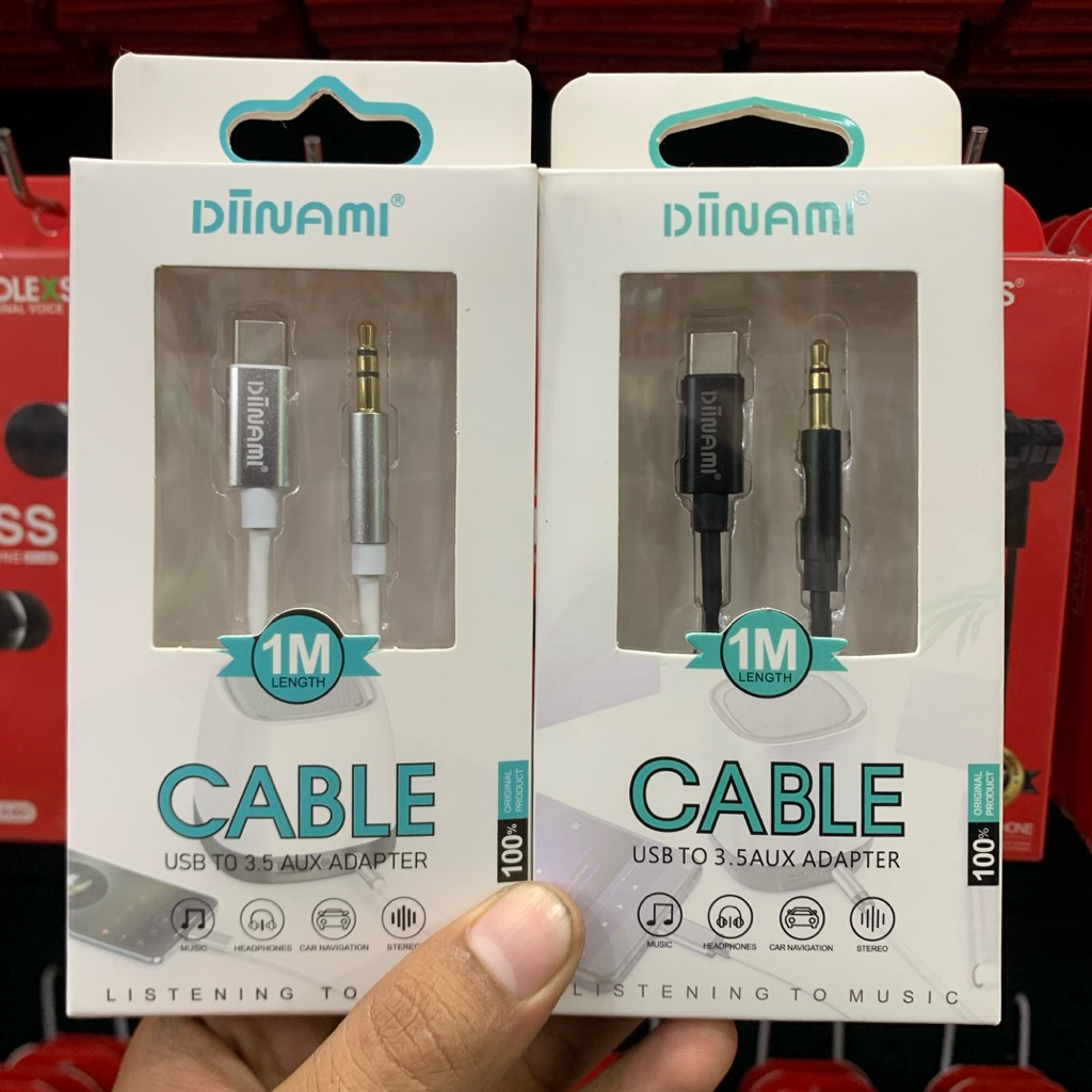 Kabel Aux Diinami Jack to Type-C Adapter