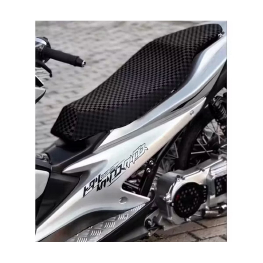 KULIT JOK PCX 150 160 model Slim tipis catur kotak hitam