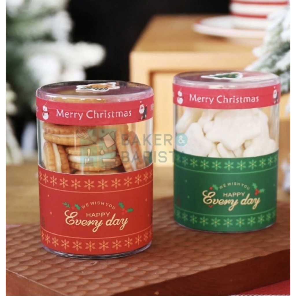 Selotip Washi Tape Toples Natal 1 Roll (10 M) Isolasi Toples Christmas Toples Kue Kering Cookies