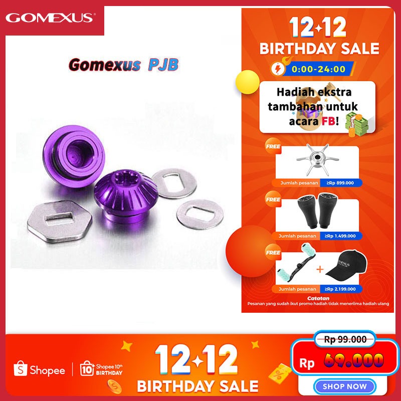 Gomexus PJB Tutup Mur Reel Nuts for BC shimano daiwa ryobi peen Baitcatsing Spinning Reel Handle Par