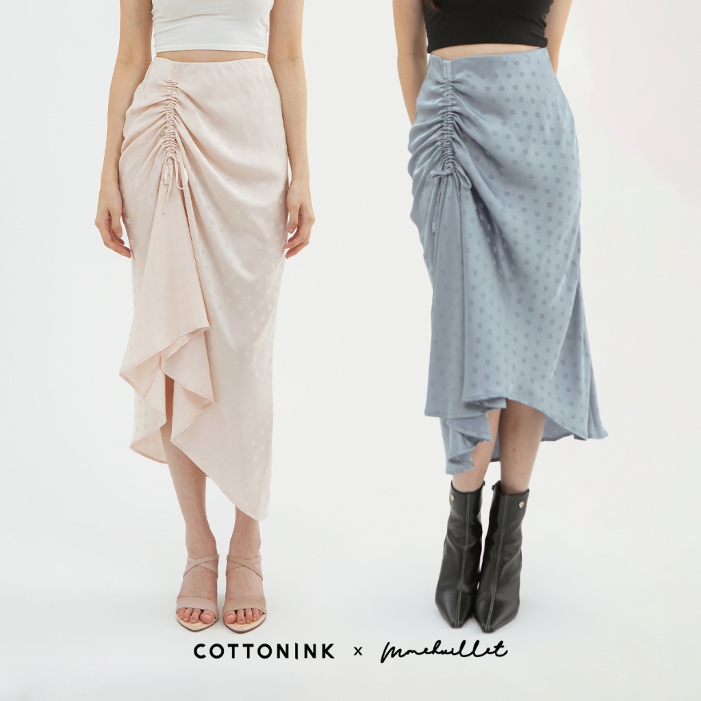 COTTONINK - Bawahan Rok Wanita Polka Garbo #CottoninkxMmehuillet
