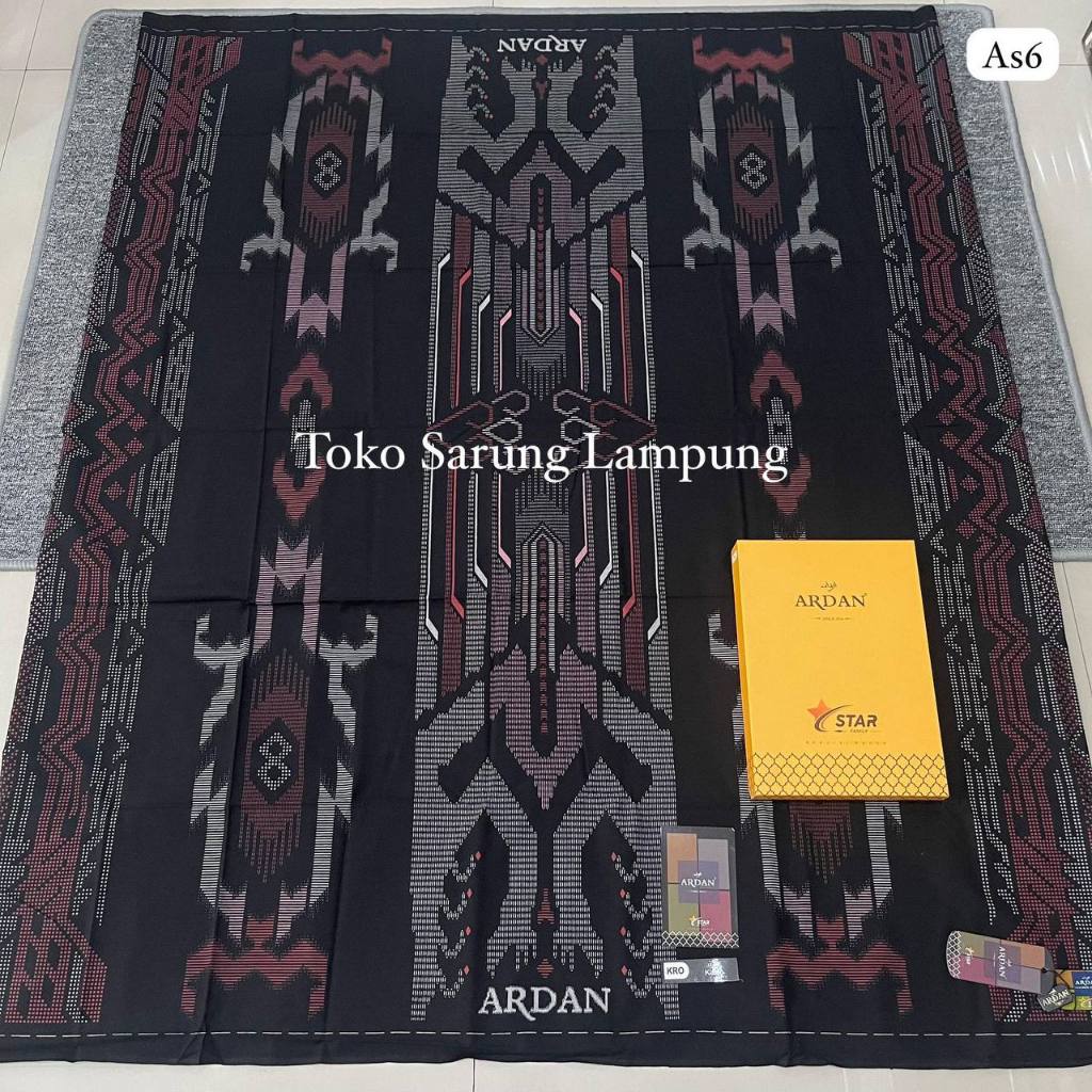 Sarung Ardan Star Family Gold Motif Original