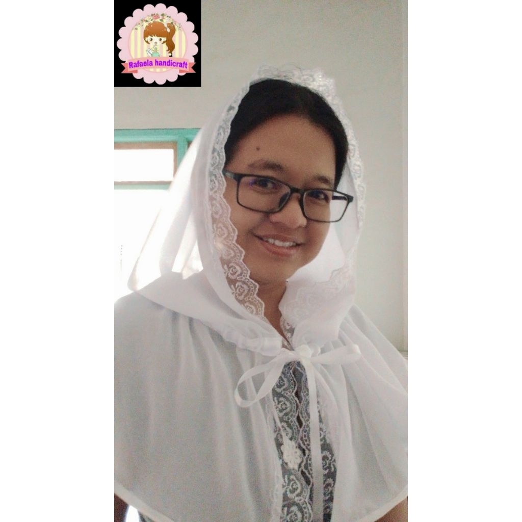 Mantilla serut/Mantilla Hoodie/Mantilla chiffon/Kerudung misa/Mantila
